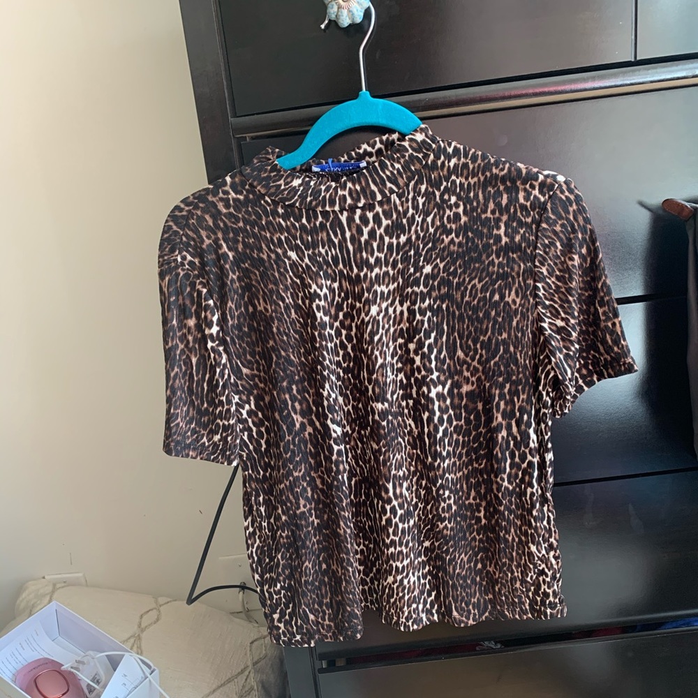 Zara Mock Neck Tee